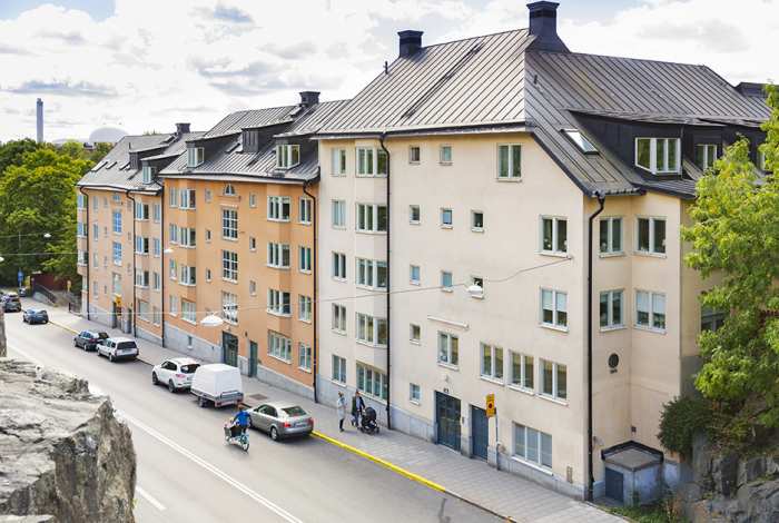 Kvarteret Bondesonen Större på Södermalm, sett från Renstiernas gata